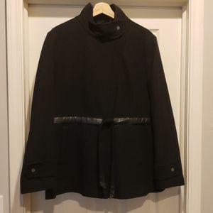 Nine West Women's Wool Tie Waist Coat